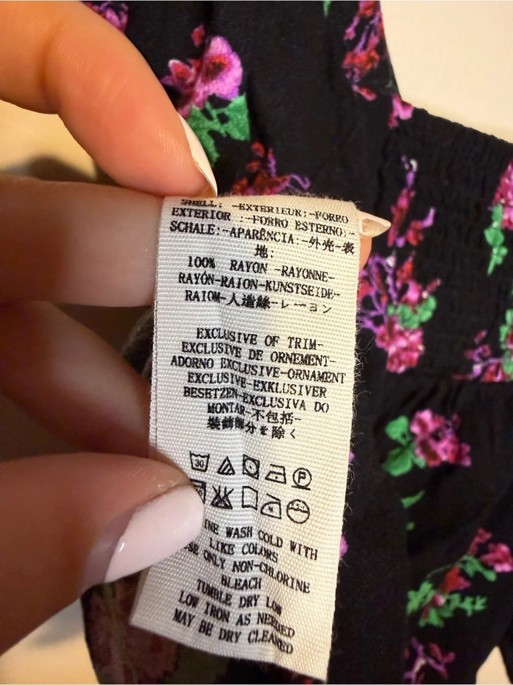 FREE PEOPLE Close to You Romantic Floral Print Blouse Buttons Puff Sleeve Sz S